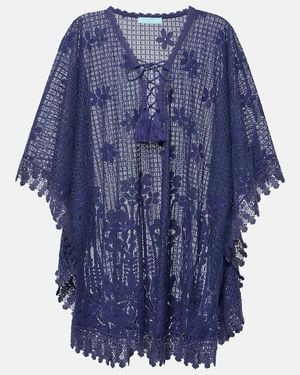 Melissa Odabash Kaftan Cindy Aus Einem Baumwollgemisch - Blau