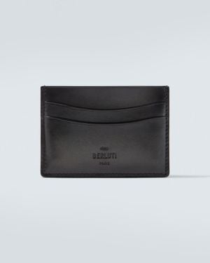 Berluti Leather Card Holder - Black