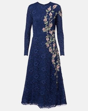 Costarellos Cocktailkleid Marlena Aus Spitze - Blau
