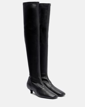 TOTEME Overknee-Stiefel Day Aus Leder - Schwarz
