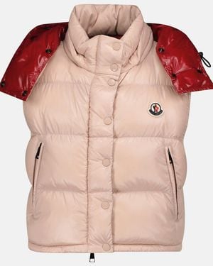 Moncler Alpiste Quilted Down Vest - Pink