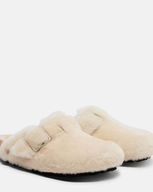 Birkenstock Boston Shearling Clogs - Natural