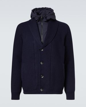 Herno Cardigan Aus Wolle - Blau