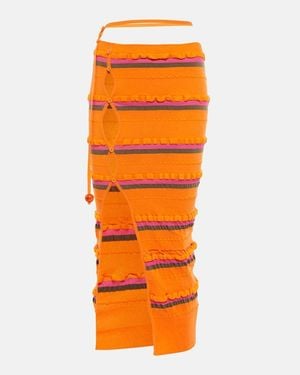 Jacquemus Midi Skirt - Orange