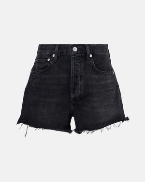 Citizens of Humanity Marlow Vintage Mid-Rise Denim Shorts - Blue