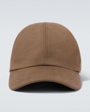 The Row Baseballcap Caspian Aus Canvas - Natur