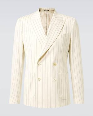 Dolce & Gabbana Blazer Aus Einem Baumwollgemisch - Natur