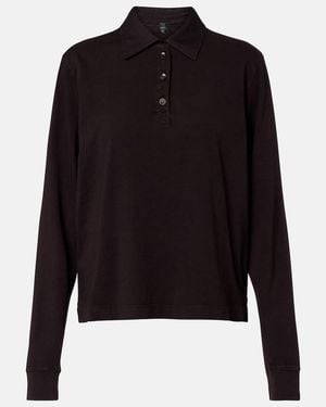 Leset Margo Cotton Polo Shirt - Black