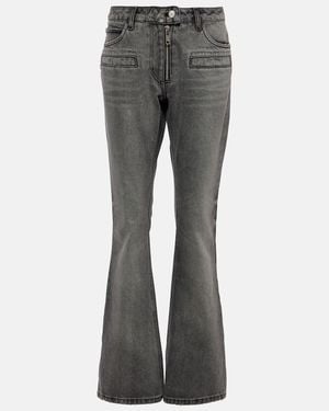 Courreges Jeans Rectos De Tiro Bajo - Gris