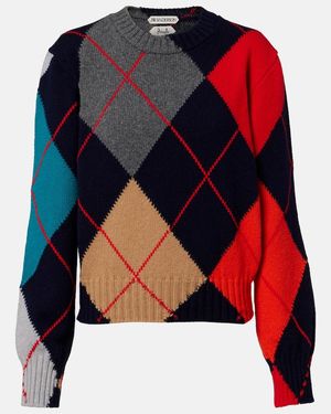 JW Anderson X Pringle Of Scotland Wool Jumper - Black
