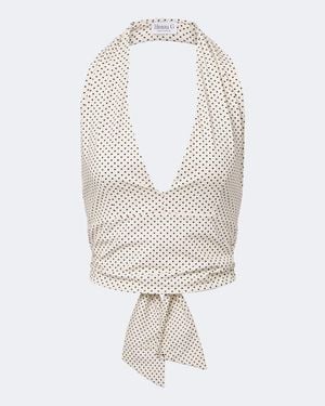 Hunza G Cropped Top - Weiß