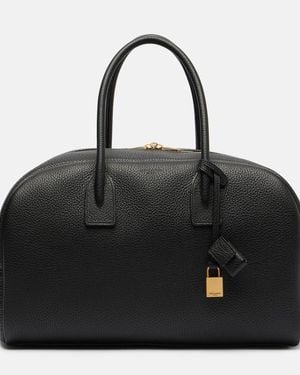 Saint Laurent Leather Tote Bag - Black