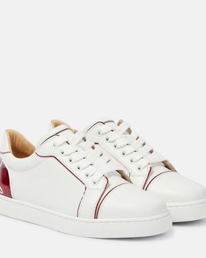 Christian Louboutin Fun Louise Junior Leather Low-Top Sneakers - White