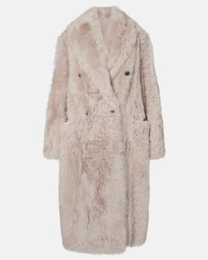 Brunello Cucinelli Mantel Aus Shearling - Natur