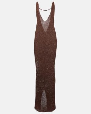 Bananhot Sunny Sequined Maxi Dress - Brown