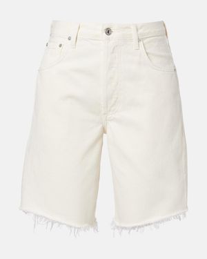 Citizens of Humanity Ayla Denim Bermuda Shorts - White