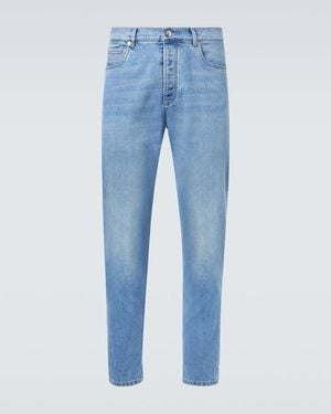 Brunello Cucinelli Mid-Rise Straight Jeans - Blue