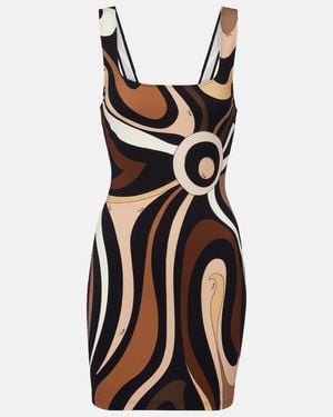 PUCCI Marmo Jersey Minidress - Black