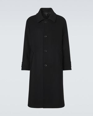 Giorgio Armani Wool And Cashmere Coat - Black