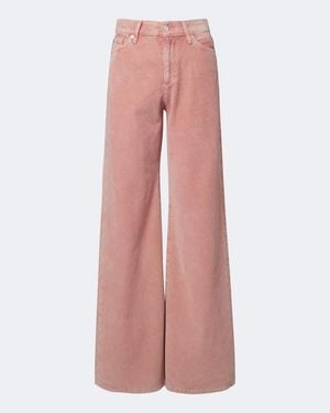 7 For All Mankind Weite Hose Lotta Aus Baumwollcord - Pink