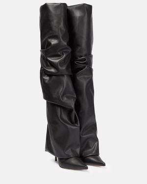 Alexandre Vauthier Draped Boots - Black