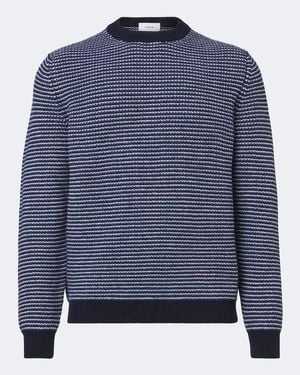 Lardini Jersey De Lana Y Cachemir A Rayas - Azul