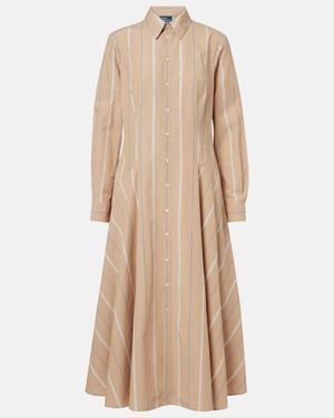 Polo Ralph Lauren Kleid Aus Baumwolle - Natur