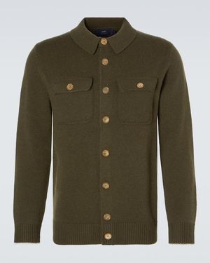 arch4 Cardigan Mr Redcar Aus Kaschmir - Grün