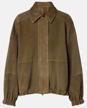 Brunello Cucinelli Suede Jacket - Green