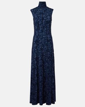 Proenza Schouler Label Valentina Jersey Maxi Dress - Blue