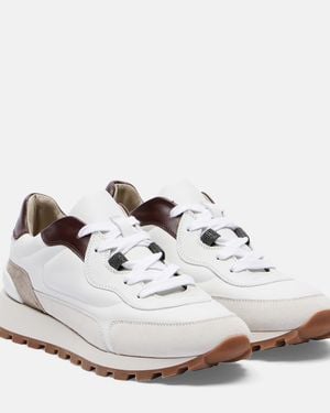 Brunello Cucinelli Leather Sneakers - White