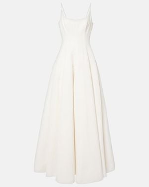 STAUD Bridal Joy Cotton-Blend Maxi Dress - White