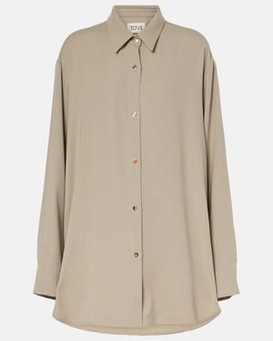 TOVE Rumer Wool-Blend Shirt - Natural