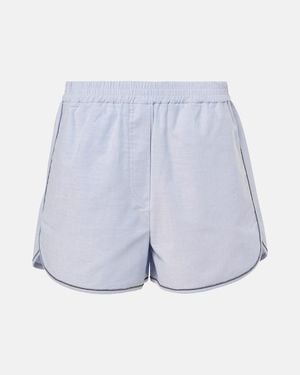 Brunello Cucinelli Cotton Shorts - Blue
