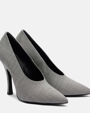 Magda Butrym Twill Court Shoes - Grey