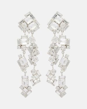 Magda Butrym Crystal-Embellished Drop Earrings - White