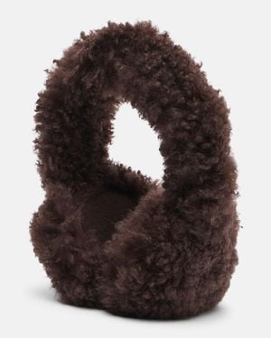 Yves Salomon Shearling Earmuffs - Brown