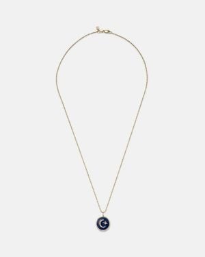 Sydney Evan Celestial Medallion 14Kt Chain Necklace With Diamonds - White