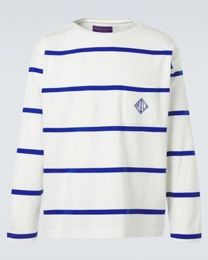 Ralph Lauren Striped Cotton Jersey T-Shirt - Blue