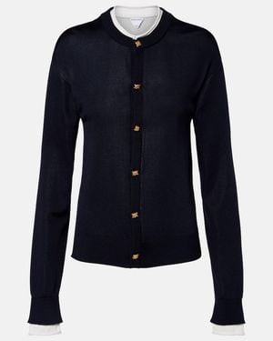 Bottega Veneta Silk Cardigan - Blue