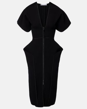 Maticevski Coco Peplum Midi Dress - Black
