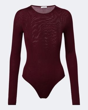 Alaïa Wool Bodysuit - Purple