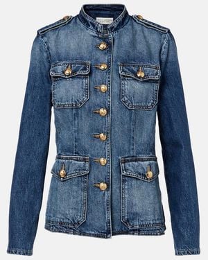Nili Lotan Geraldine Denim Jacket - Blue