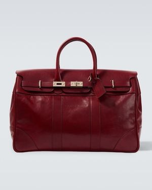 Brunello Cucinelli Leather Tote Bag - Red