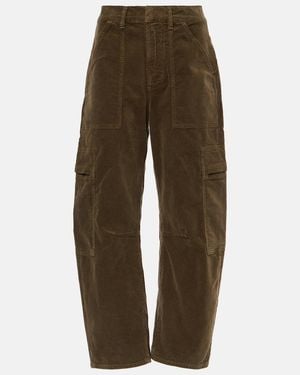 Citizens of Humanity Cotton Cargo Barrel-Leg Jeans - Brown