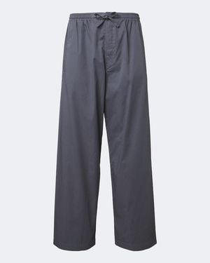 Lemaire Cotton Twill Wide-Leg Pants - Blue