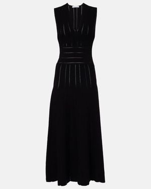 Max Mara Tallone Knitted Maxi Dress - Black