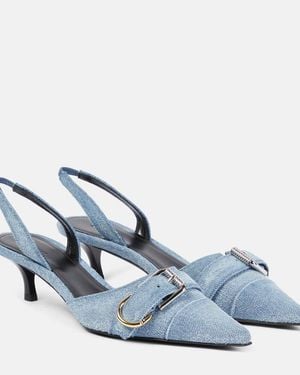 Givenchy Voyou Slingback Heel Court Shoes - Blue