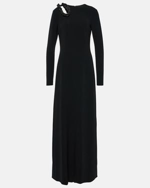 Stella McCartney Crystal-Embellished Cutout Gown - Black