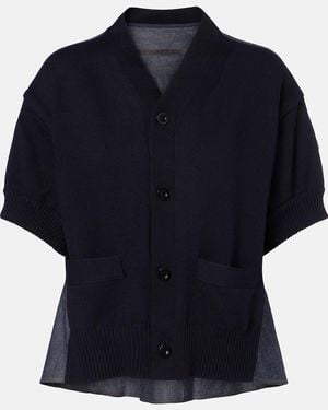 Sacai Panelled Shirt - Blue